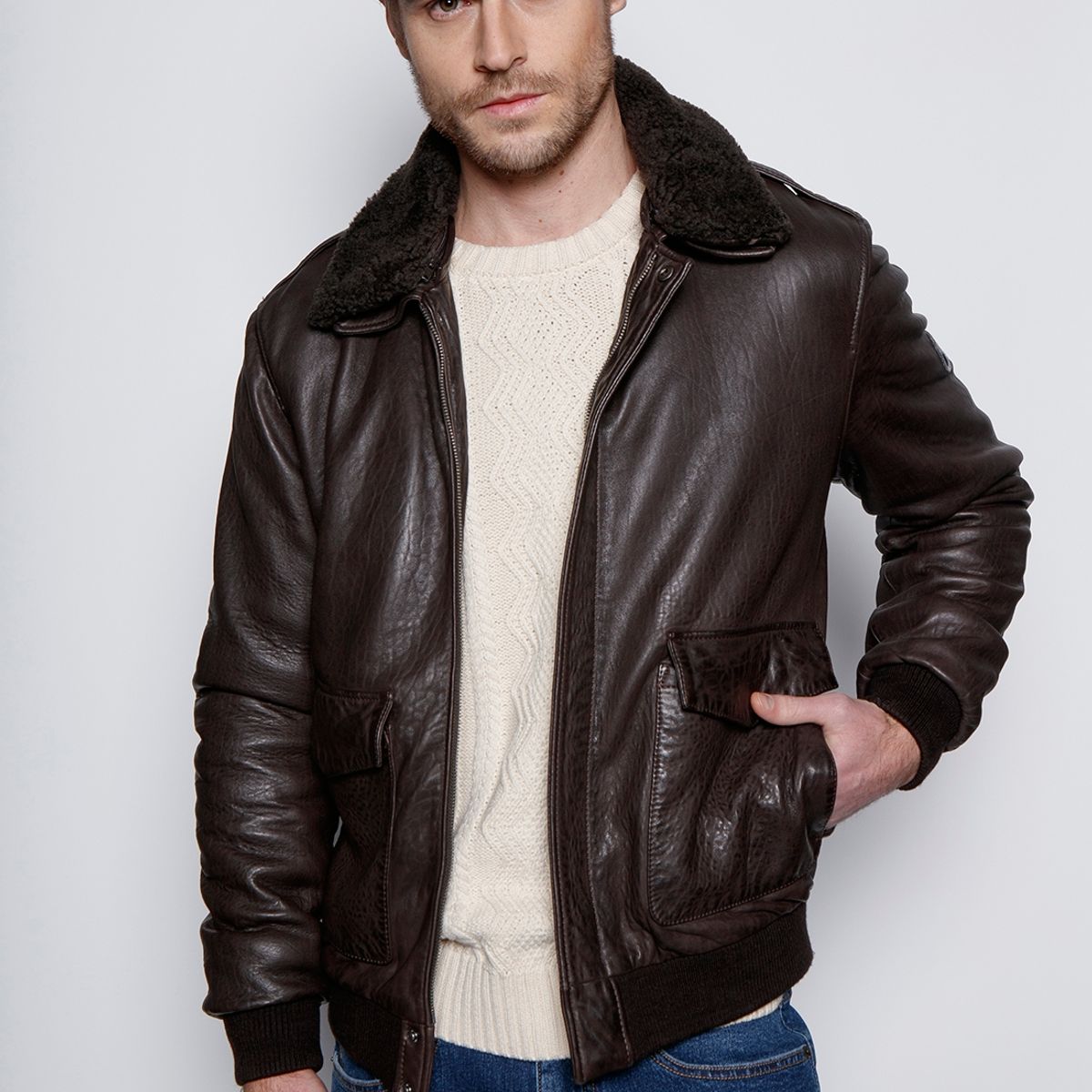 FEROUCH - Chaqueta Pilot Montana Café Ferouch