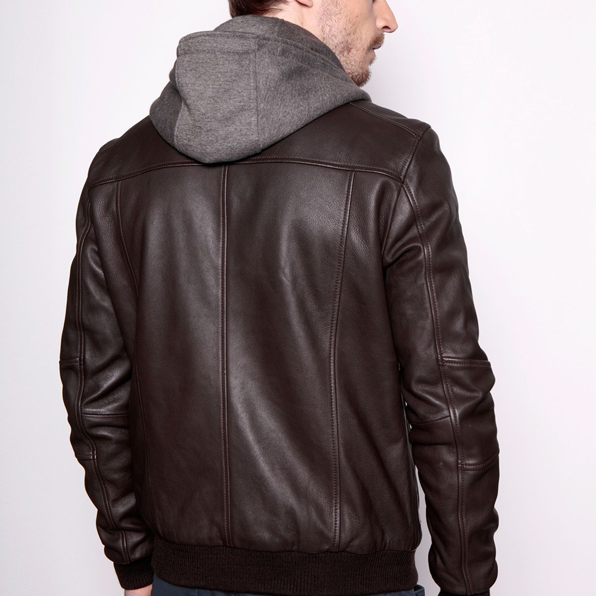 FEROUCH - Chaqueta Cuero Dakota Fj Café Ferouch
