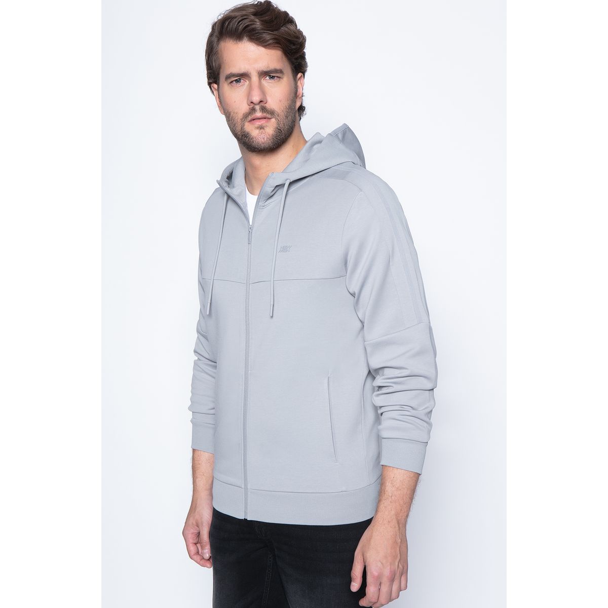 NEW MAN - Poleron Madrid Gris New Man