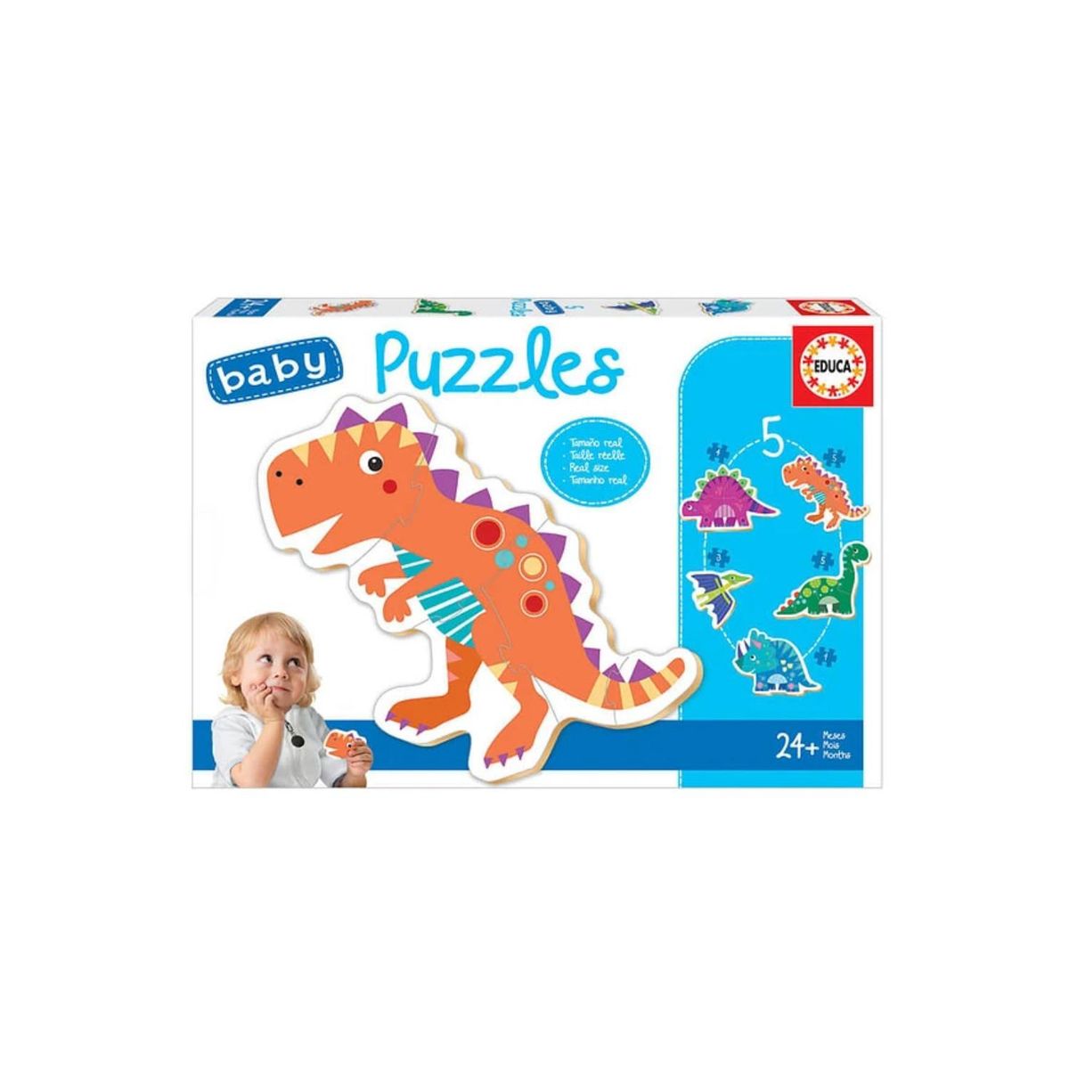 EDUCA - Puzzle Infantil 3 a 5 Piezas Dinosaurios Educa - SC