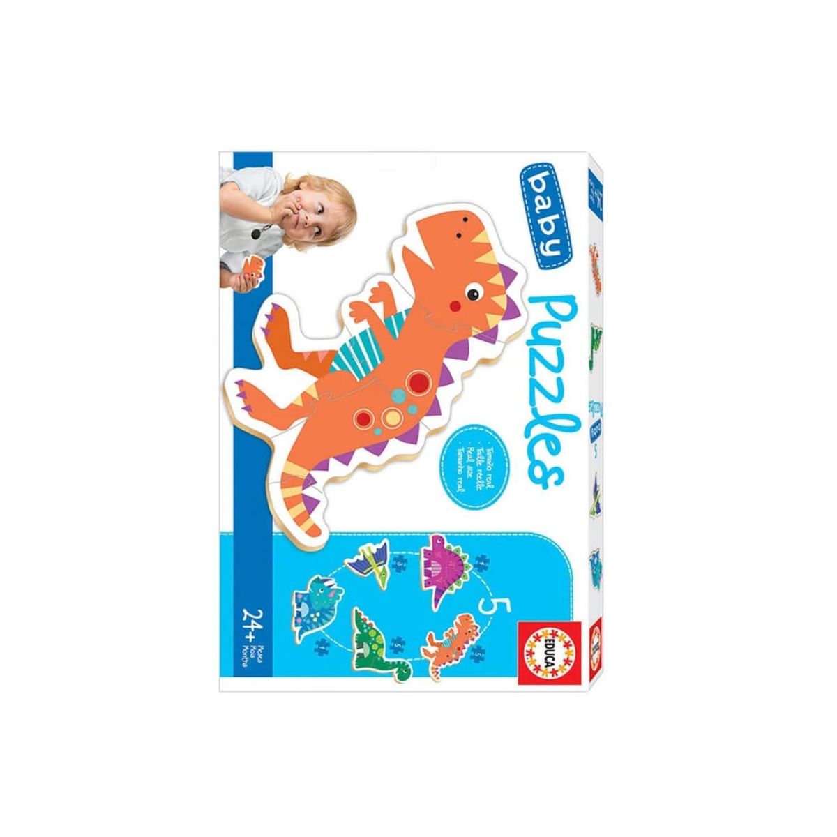 EDUCA - Puzzle Infantil 3 a 5 Piezas Dinosaurios Educa - SC