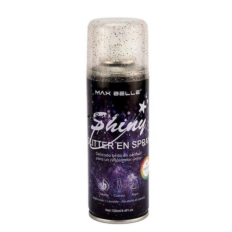 MAX BELLE - Shiny Glitter en Spray Max Belle 125ml T01