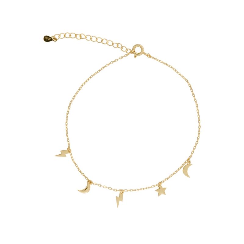 BOAZ JOYAS - Tobillera Galaxy bañada en oro