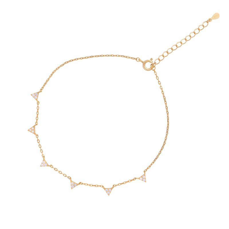 BOAZ JOYAS - Tobillera Carol bañada en oro