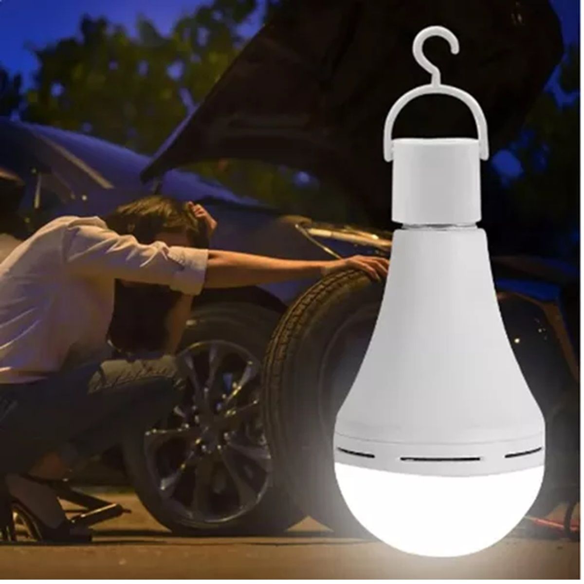 Ampolleta Led E27 Recargable Luz Emergencia Foco Led 9w, marca GENERICO - Foto Principal