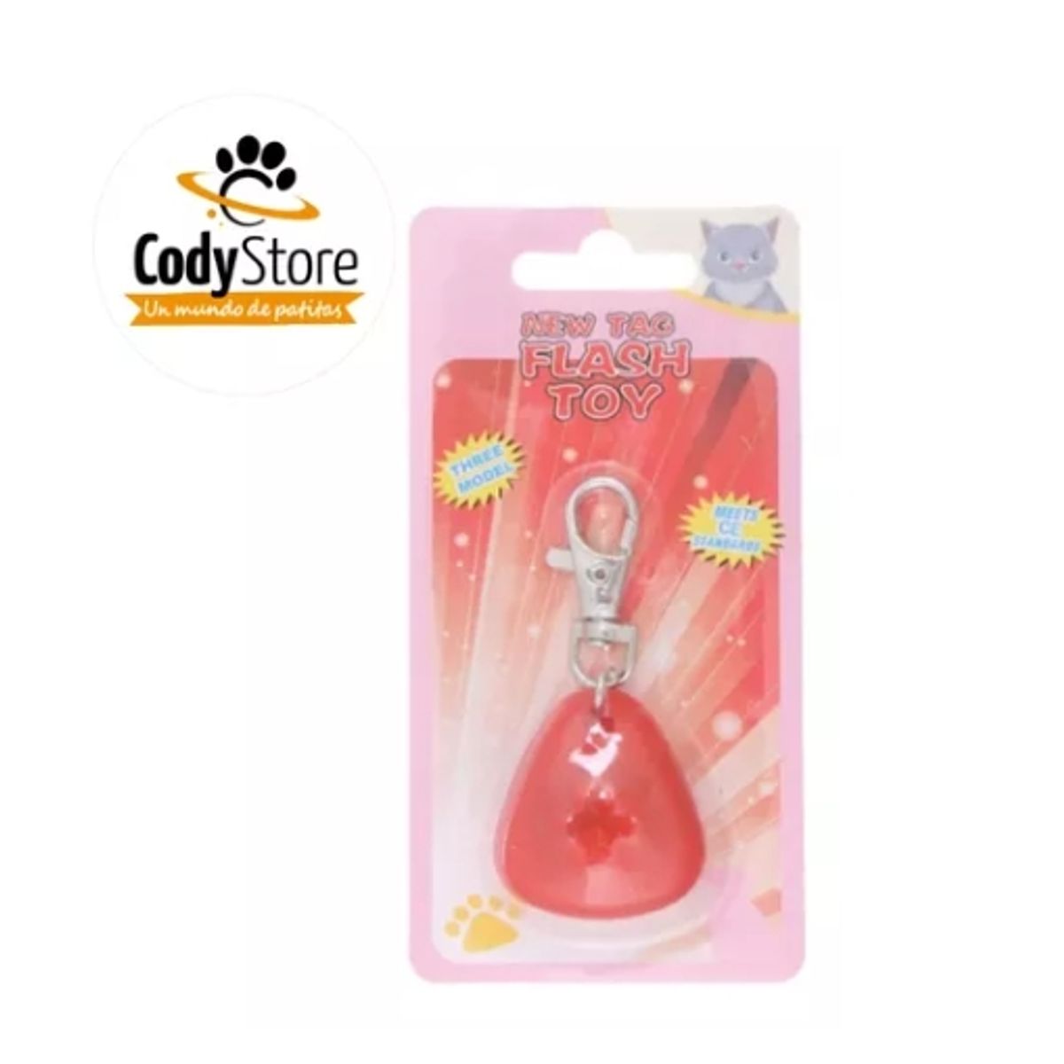 GENERICO - Collar Para Mascotas Luz Led Patitas Perros Y Gatos Rosa