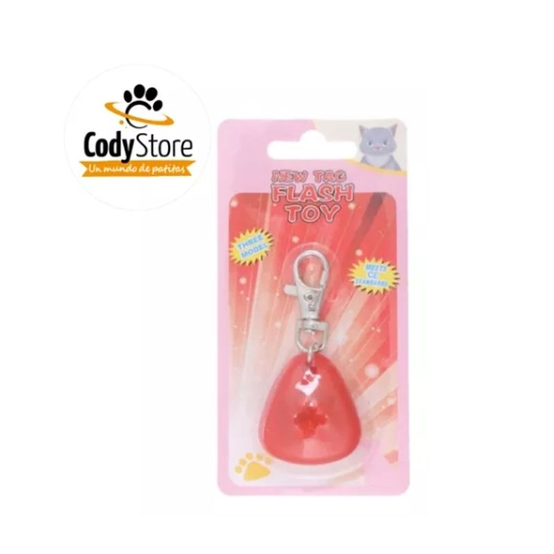 GENERICO - Collar Para Mascotas Luz Led Patitas Perros Y Gatos Rosa