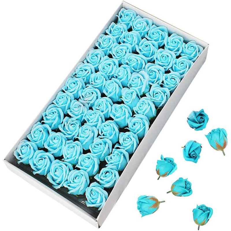 GENERICO - Pack 50 Rosas Jabón Flor Decoración Regalo Enamorado Colores