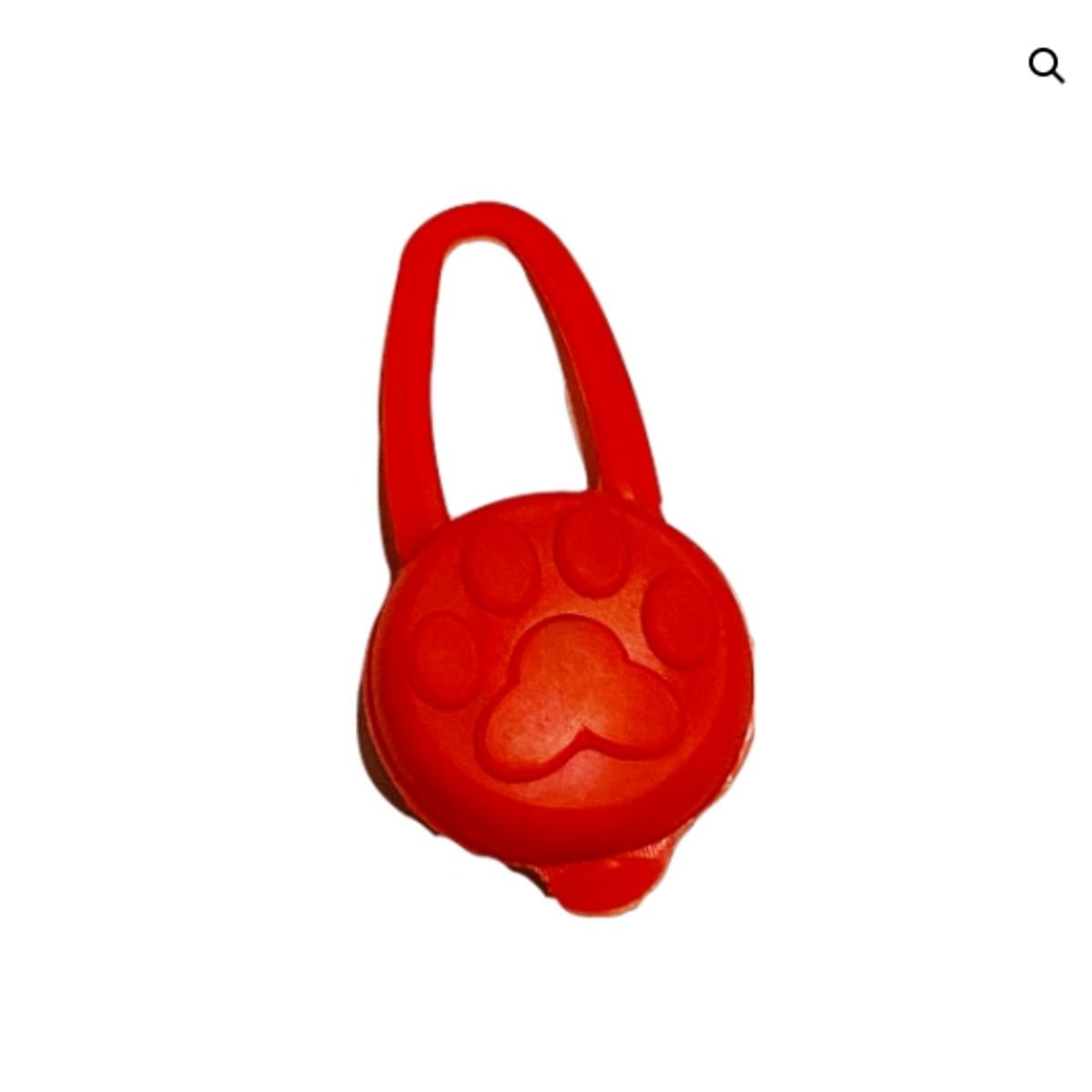 GENERICO - Collar Colgante Luz Led Patitas Perros Y Gatos Rojo