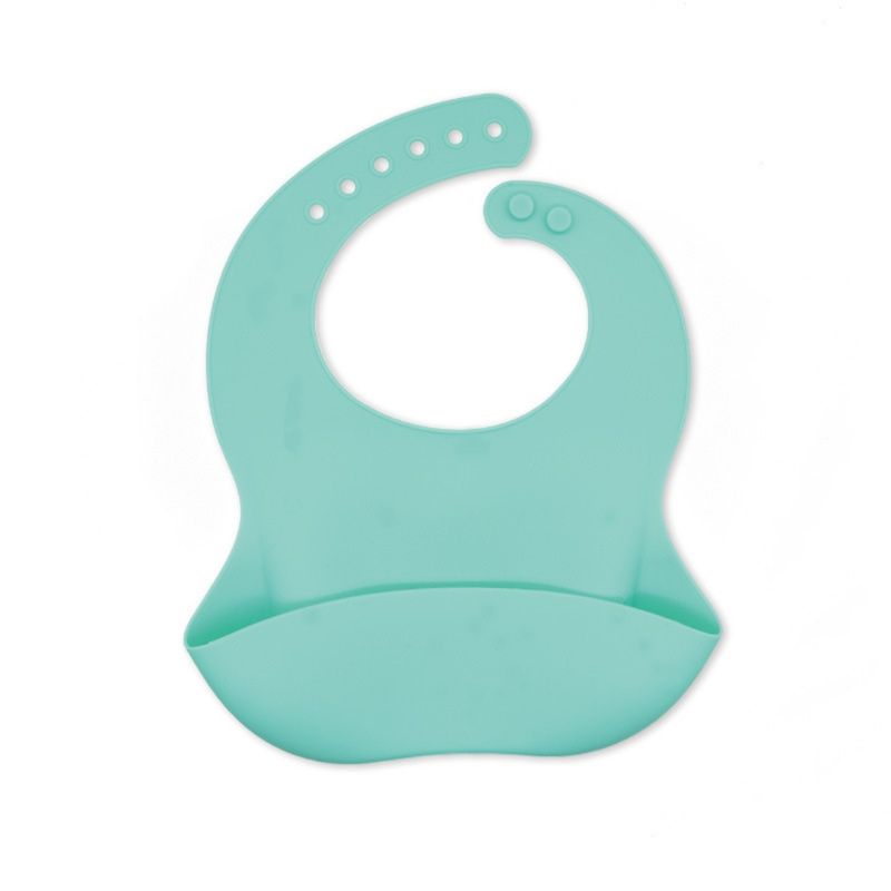CRUSEC - Babero Impermeable Para Bebes De Silicona Lavable