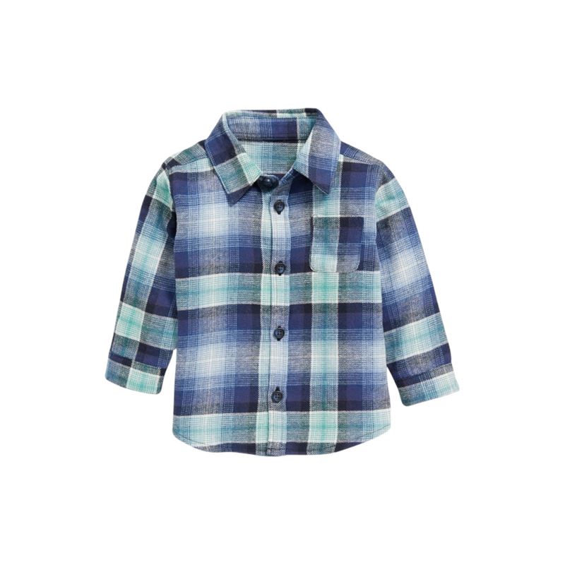 OLD NAVY - Camisa Manga Larga Azul OLD NAVY