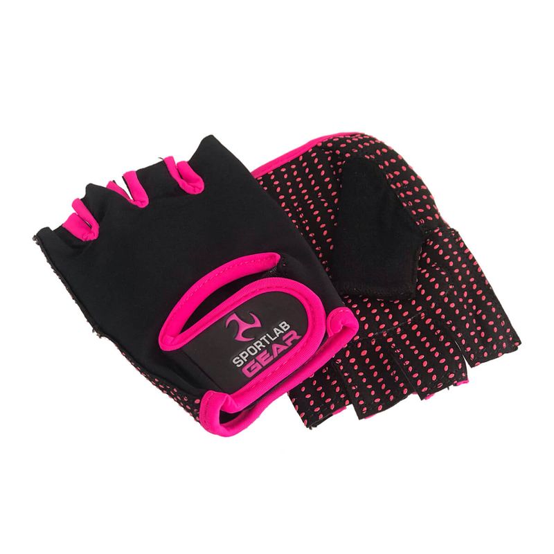 SPORTLAB - Guante Rosado Dotted Grip (talla S)