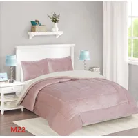 Cubrecama Unicolor Liso Con Chiporro y Plush Invierno KING FY