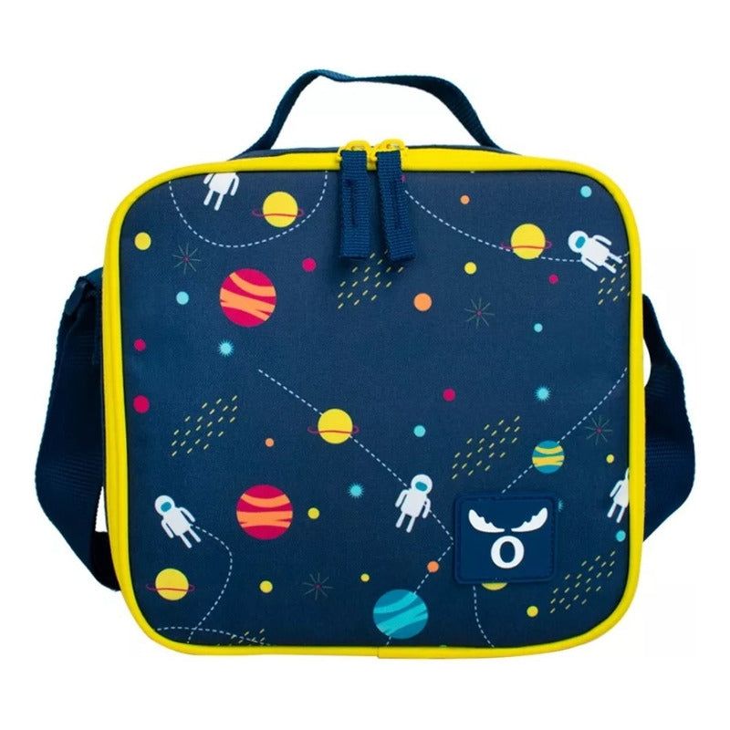 MOOSE - Bolso Lonchera Térmica Kids Moose Diseños Colación Escolar Color Azul Space