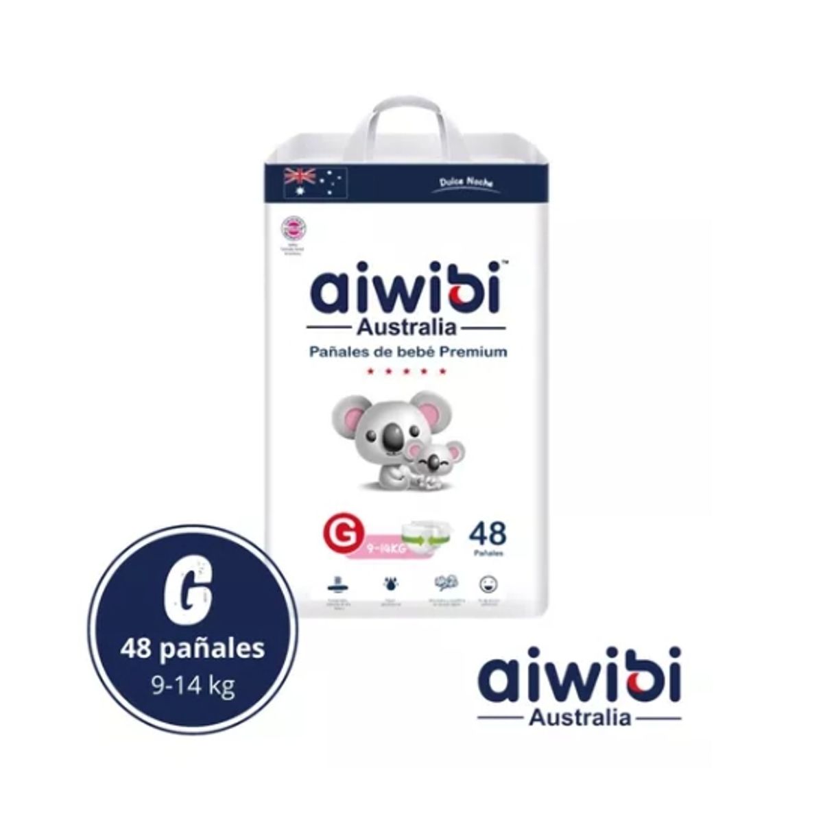 GENERICO - Pañales Aiwibi Dulce Noche G 48 UND