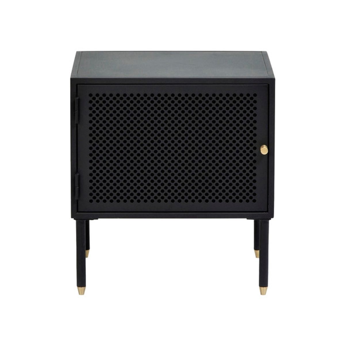 SUR DISEÑO - Velador Dawn Izquierdo Metal Negro.