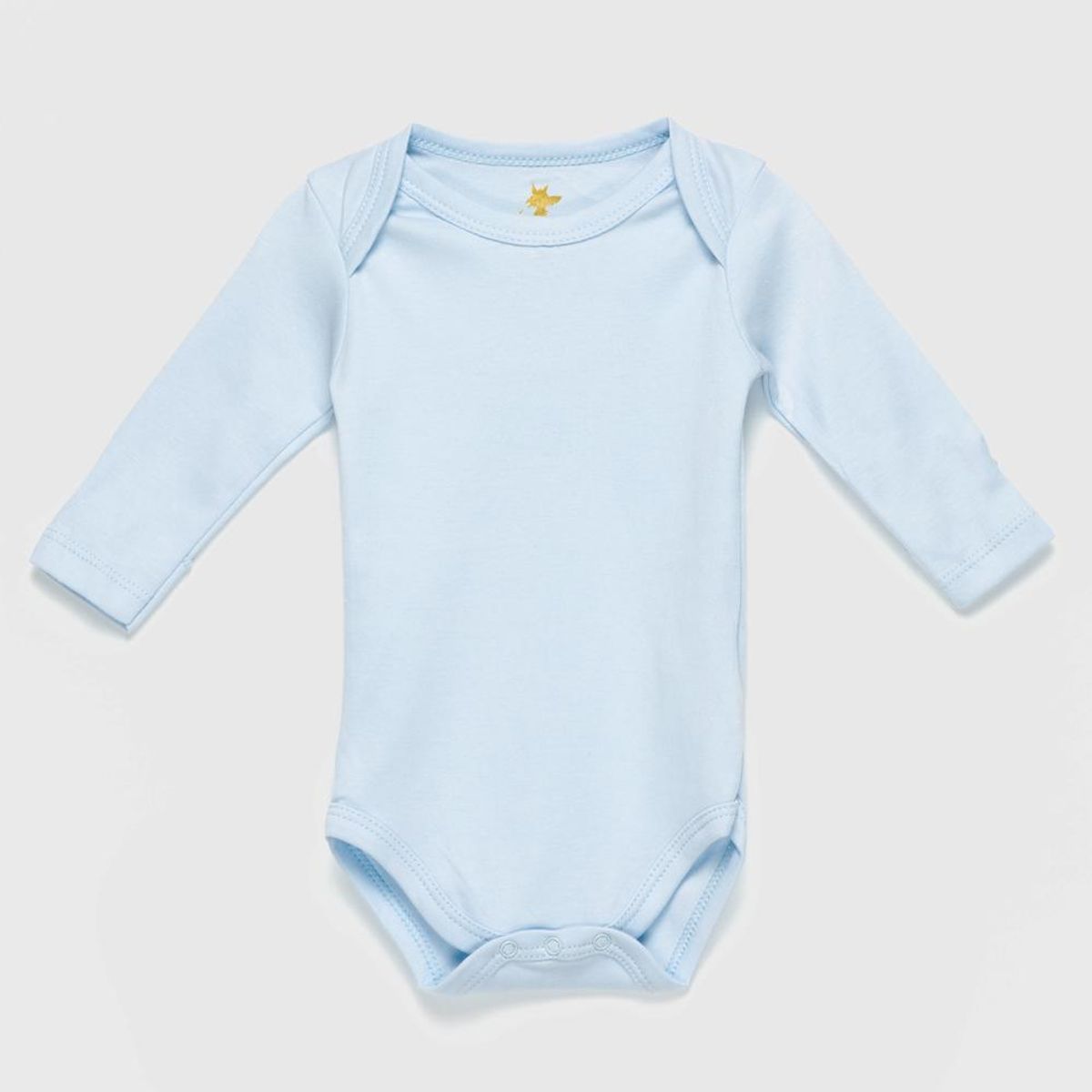 COYOTE KIDS - Body celeste bordado algodón peruano - Celeste
