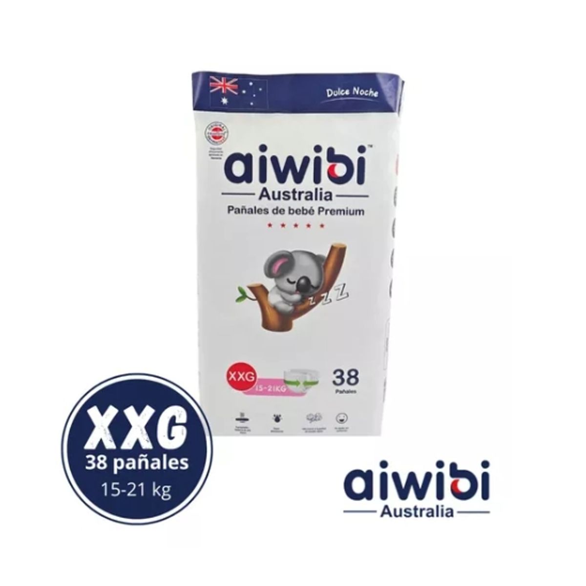 GENERICO - Pañales Aiwibi Dulce Noche XXG 38 UND