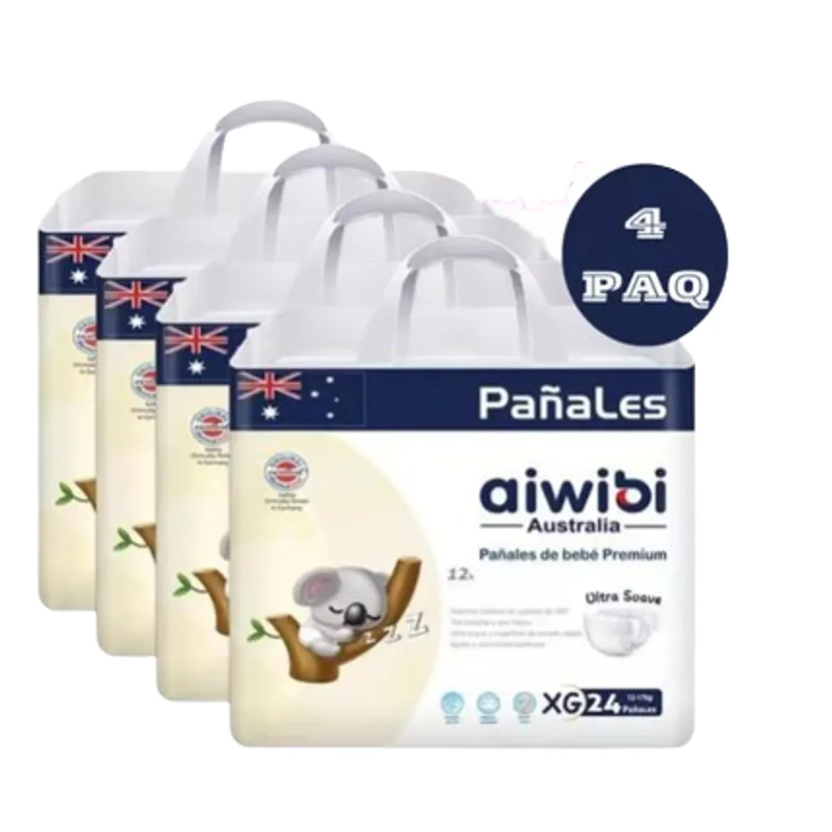 GENERICO - Pañales Aiwibi Ultra Suave XG X4 96 Und