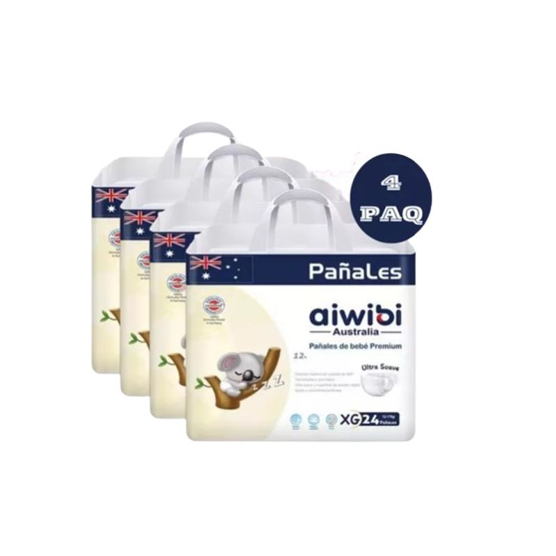 GENERICO - Pañales Aiwibi Ultra Suave XG X4 96 Und