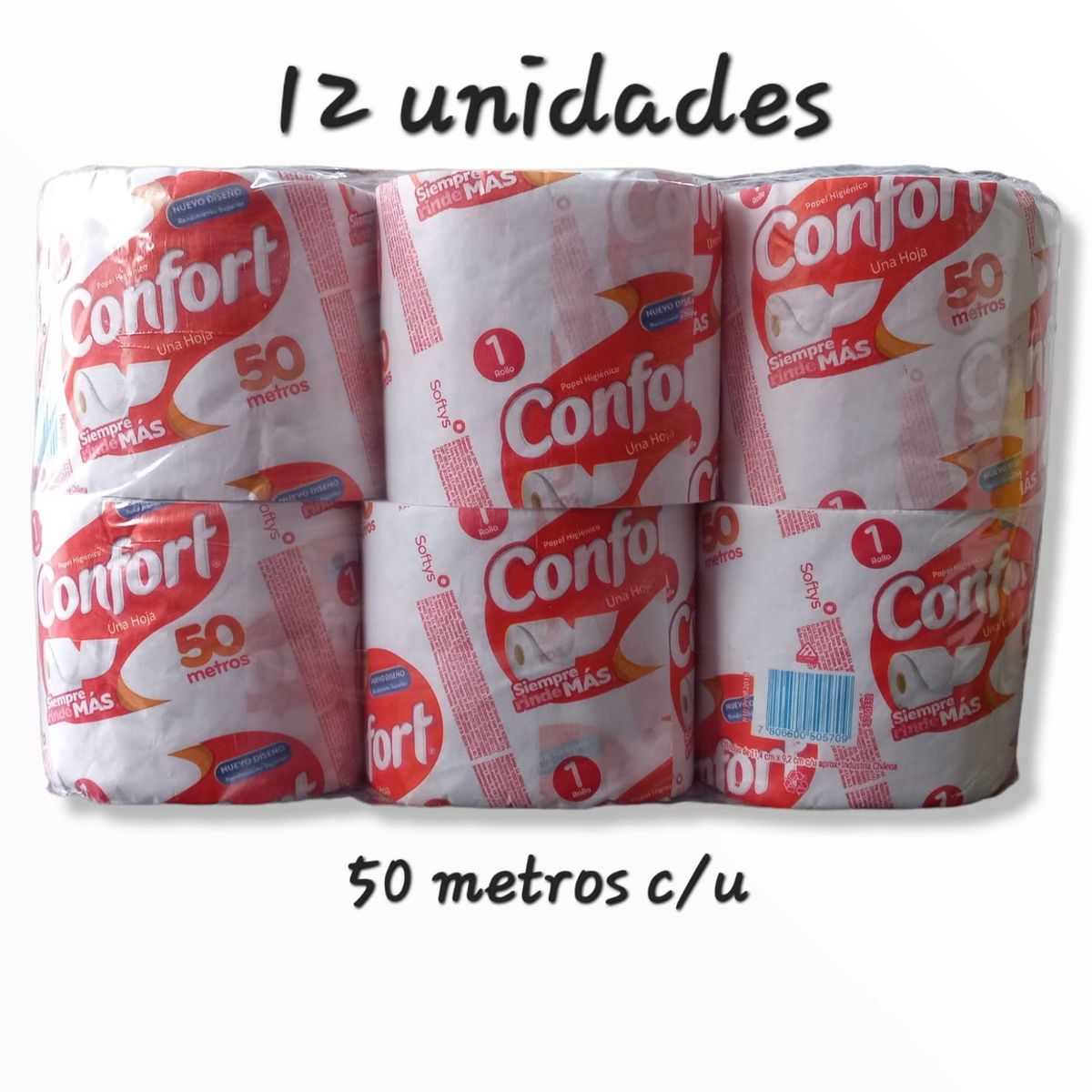 CONFORT - Papel Higiénico CONFORT 12 rollos