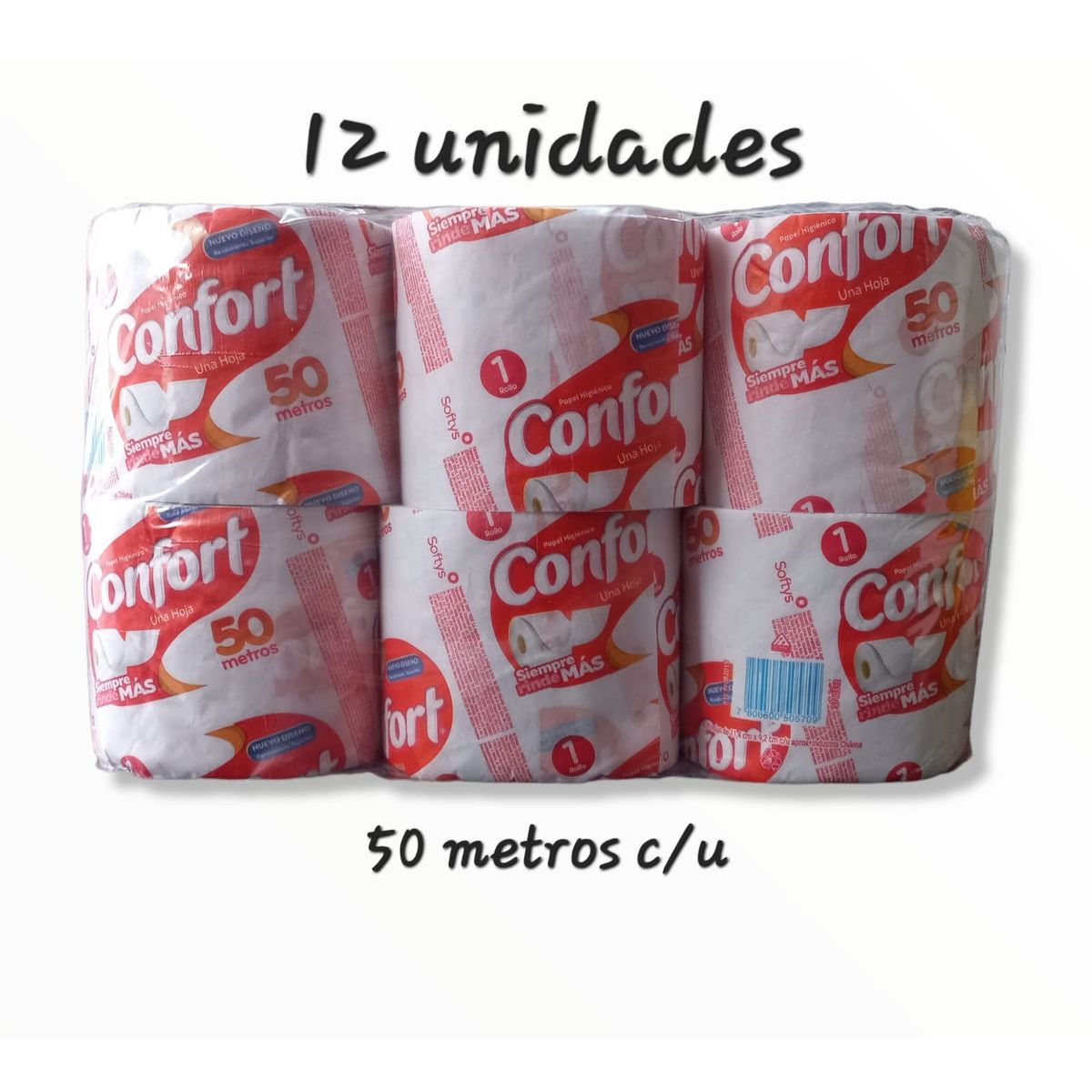 CONFORT - Papel Higiénico CONFORT 12 rollos