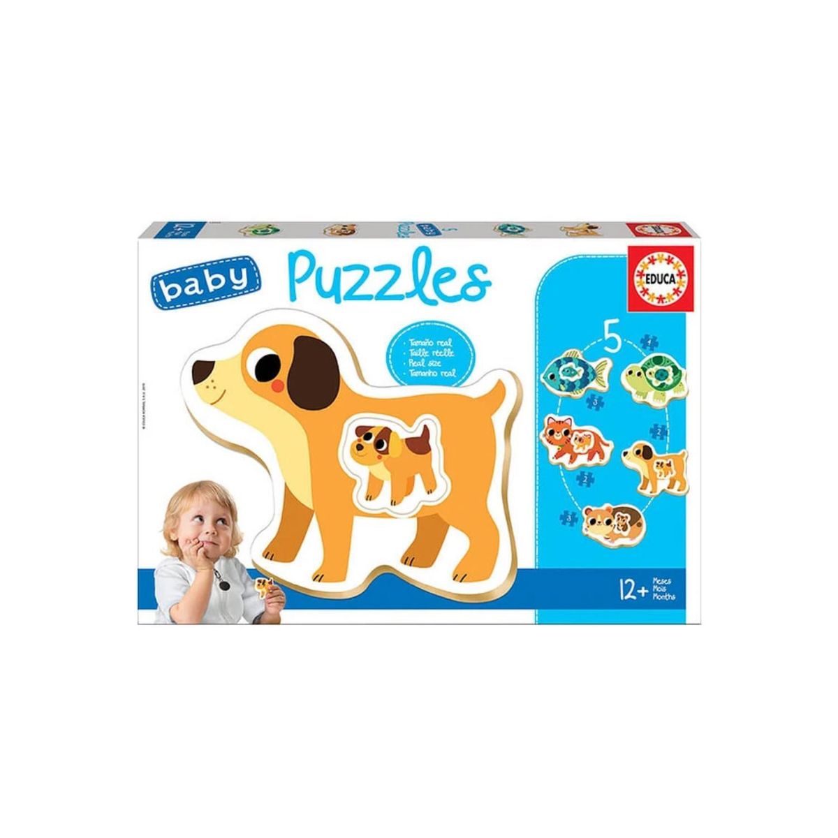 EDUCA - Puzzle Baby 2 A 4 Piezas Animales Domésticos - SC