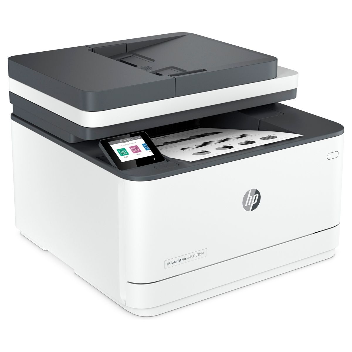HP - Impresora multifunción HP LaserJet 3103FDW monocromática