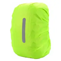 GENERICO - Cubre Mochila Cobertor Impermeable Reflectante Funda Verde 40Lts