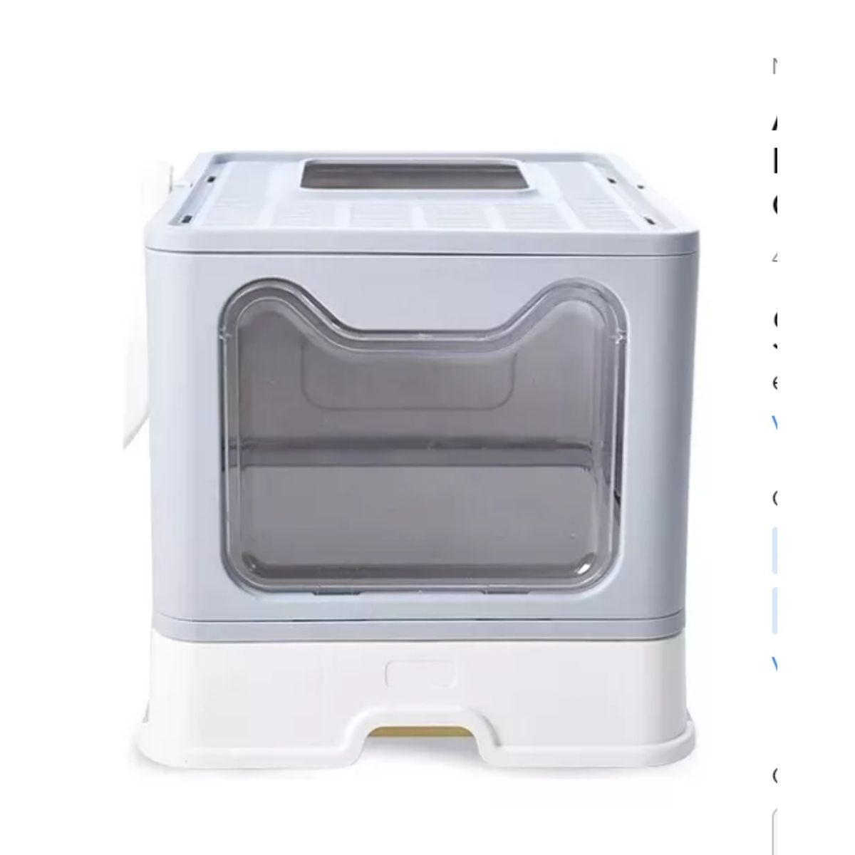 GENERICO - Arenero Cerrado Para Gato Bandeja Sanitaria Antiolor