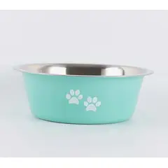 GENERICO - Tazón Para Mascotas De Acero Inoxidable Perros Verde