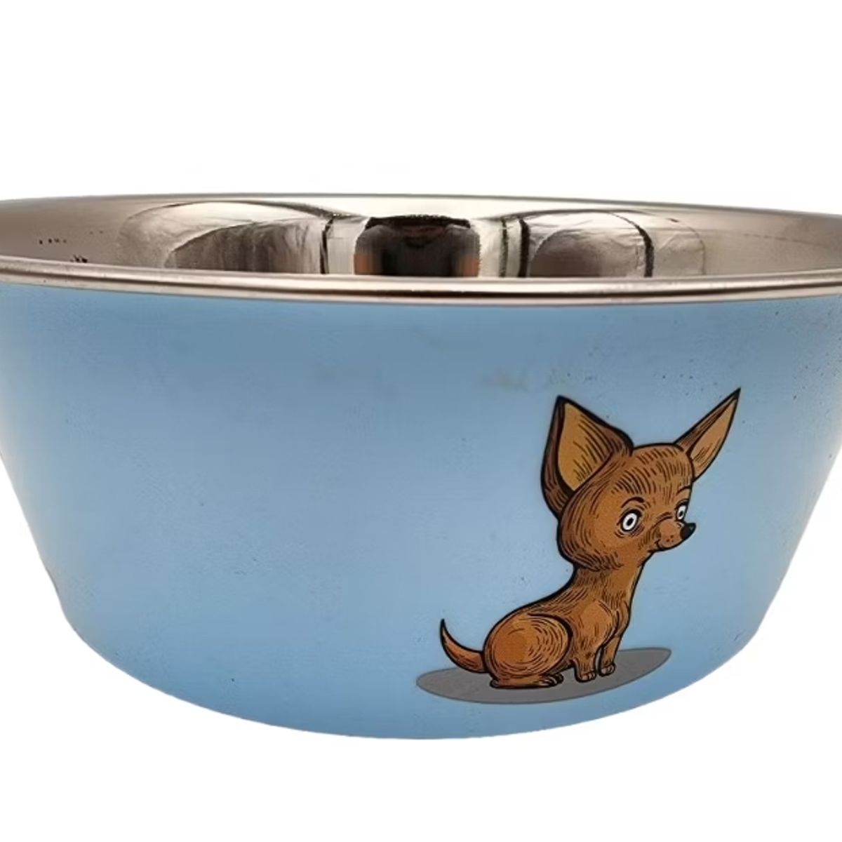 GENERICO - Plato Metalico Para Perros 17cm Decoración Puede Variar