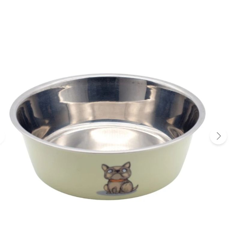 GENERICO - Plato Metalico Para Perros 17cm Decoración puede variar