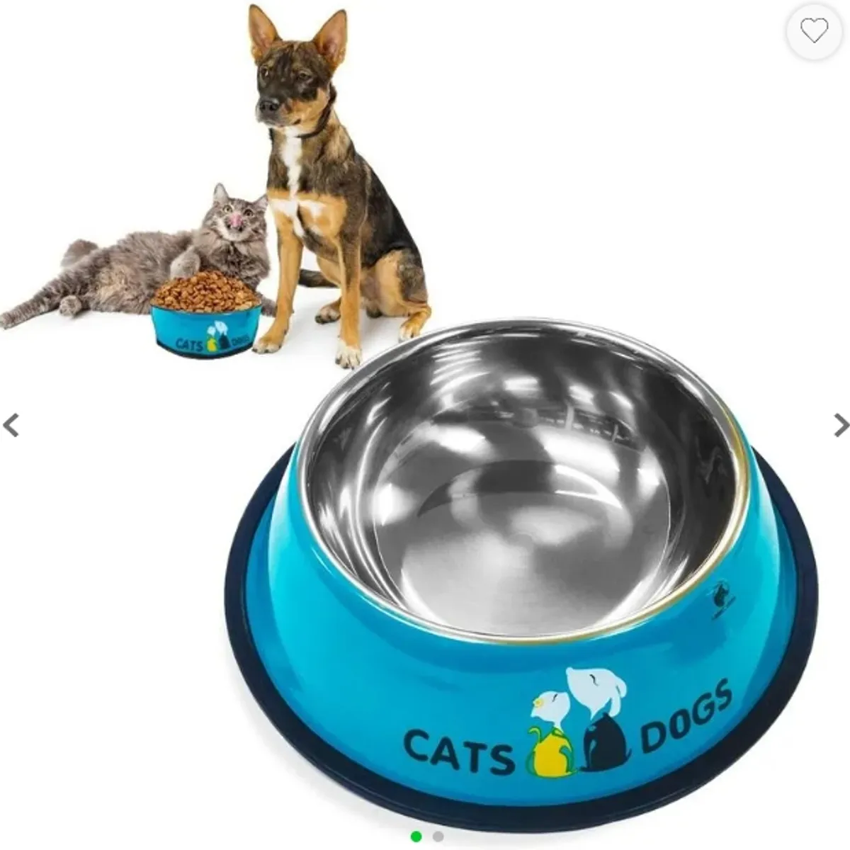 GENERICO - Plato Mascota Perro Gato Comedero Metal 16 Cm