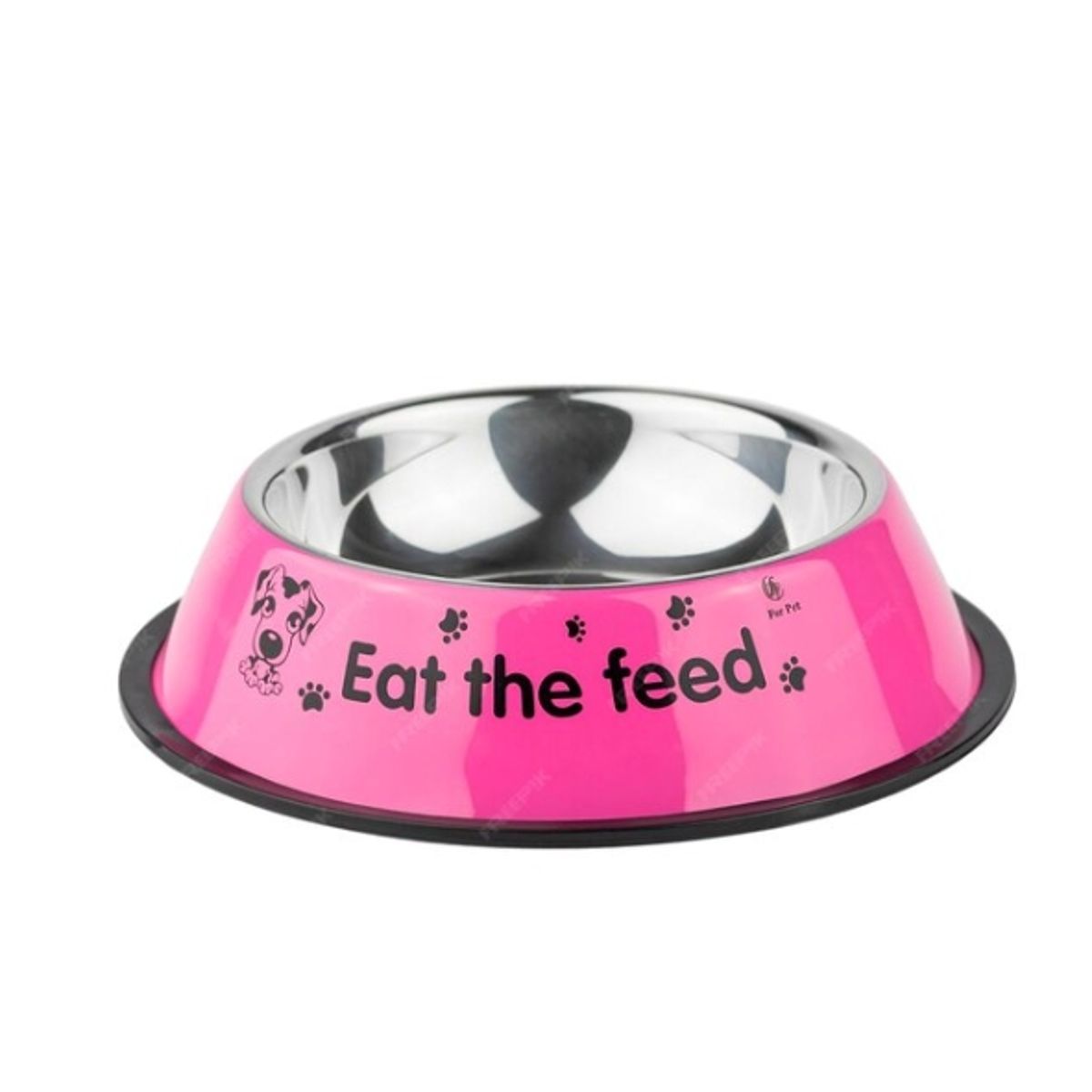 GENERICO - Plato Mascota Perro Gato Comedero Metal 16 Cm Rosa
