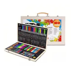 GENERICO - Maleta Dibujo 180pc Set Para Pintar Lapices Colores Set Arte