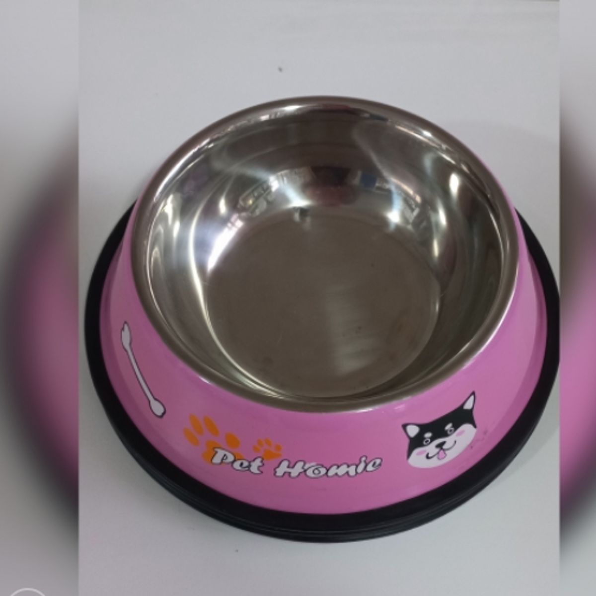 GENERICO - Plato Mascota Perro Gato Comedero Metal 15 Cm Rosa