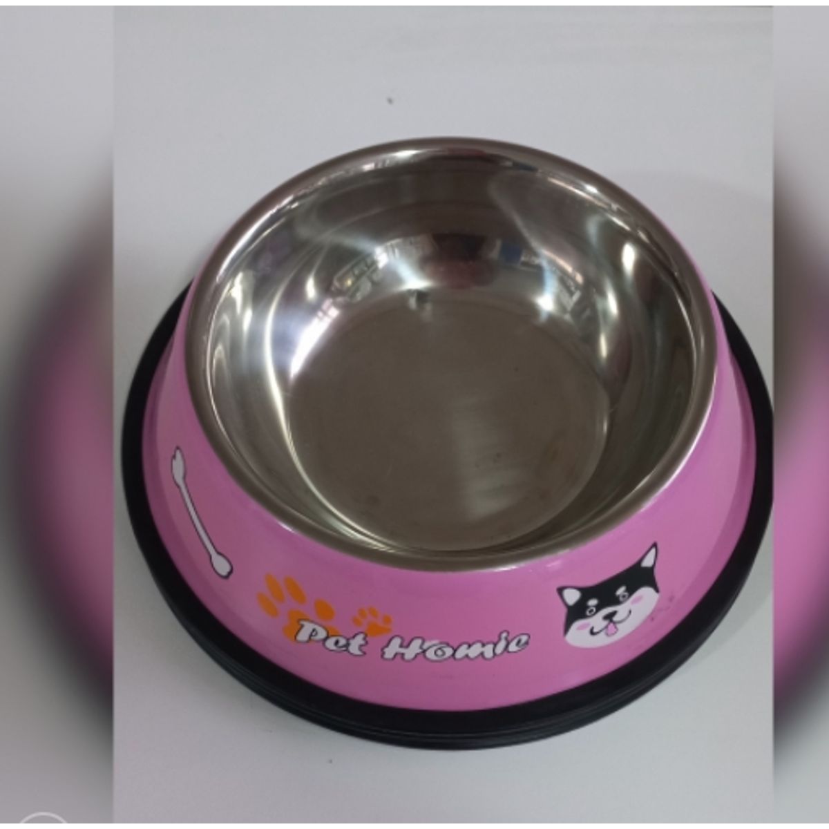 GENERICO - Plato Mascota Perro Gato Comedero Metal 15 Cm Rosa