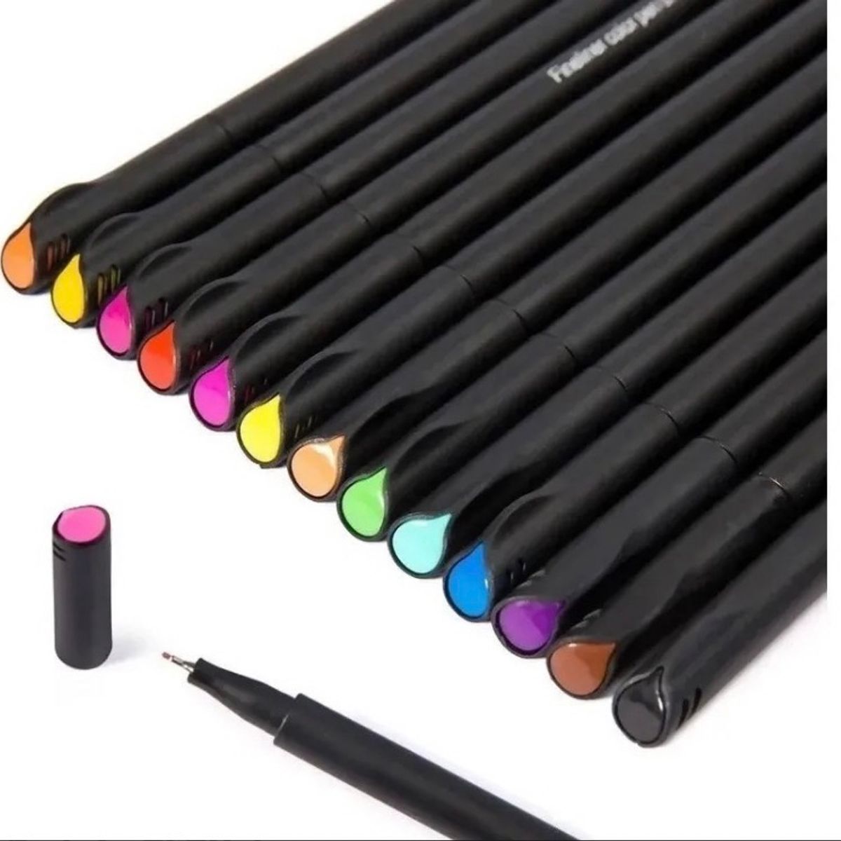 GENERICO - Lapices Tiralínea Fineliner 0,4mm 36 Colores Punta Fina