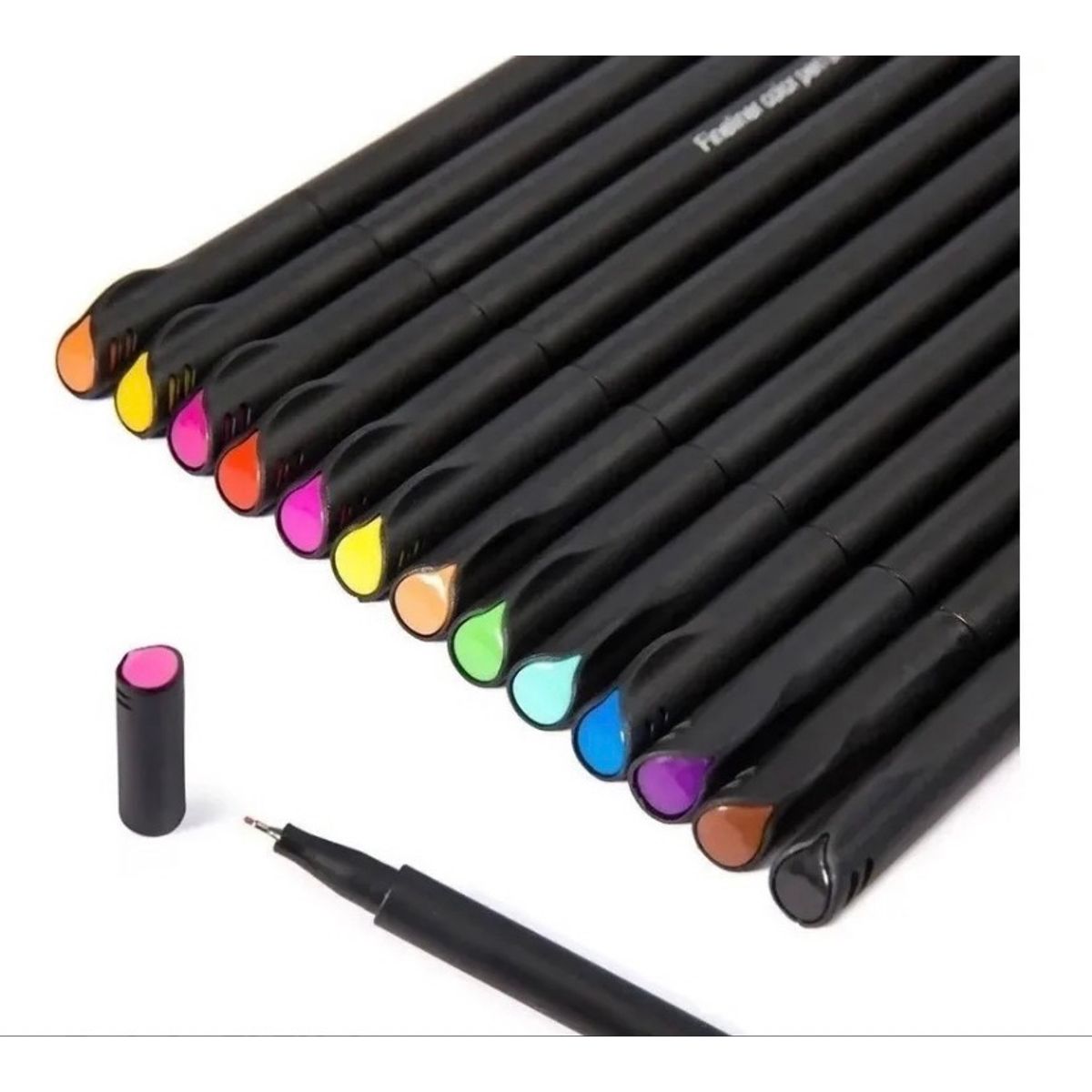 GENERICO - Lapices Tiralínea Fineliner 0,4mm 36 Colores Punta Fina