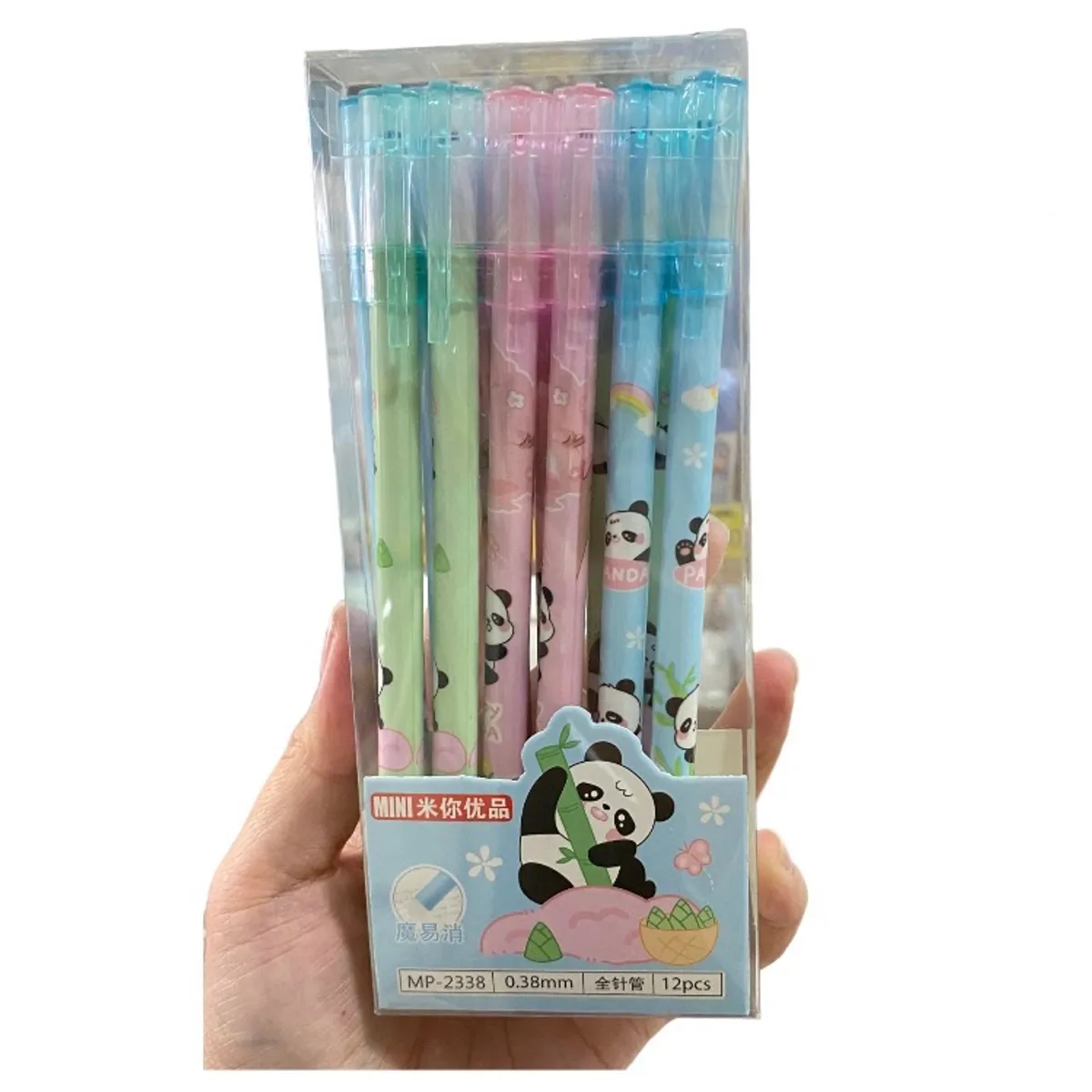 GENERICO - Lapiceros Borrables Pack 12 De Panda