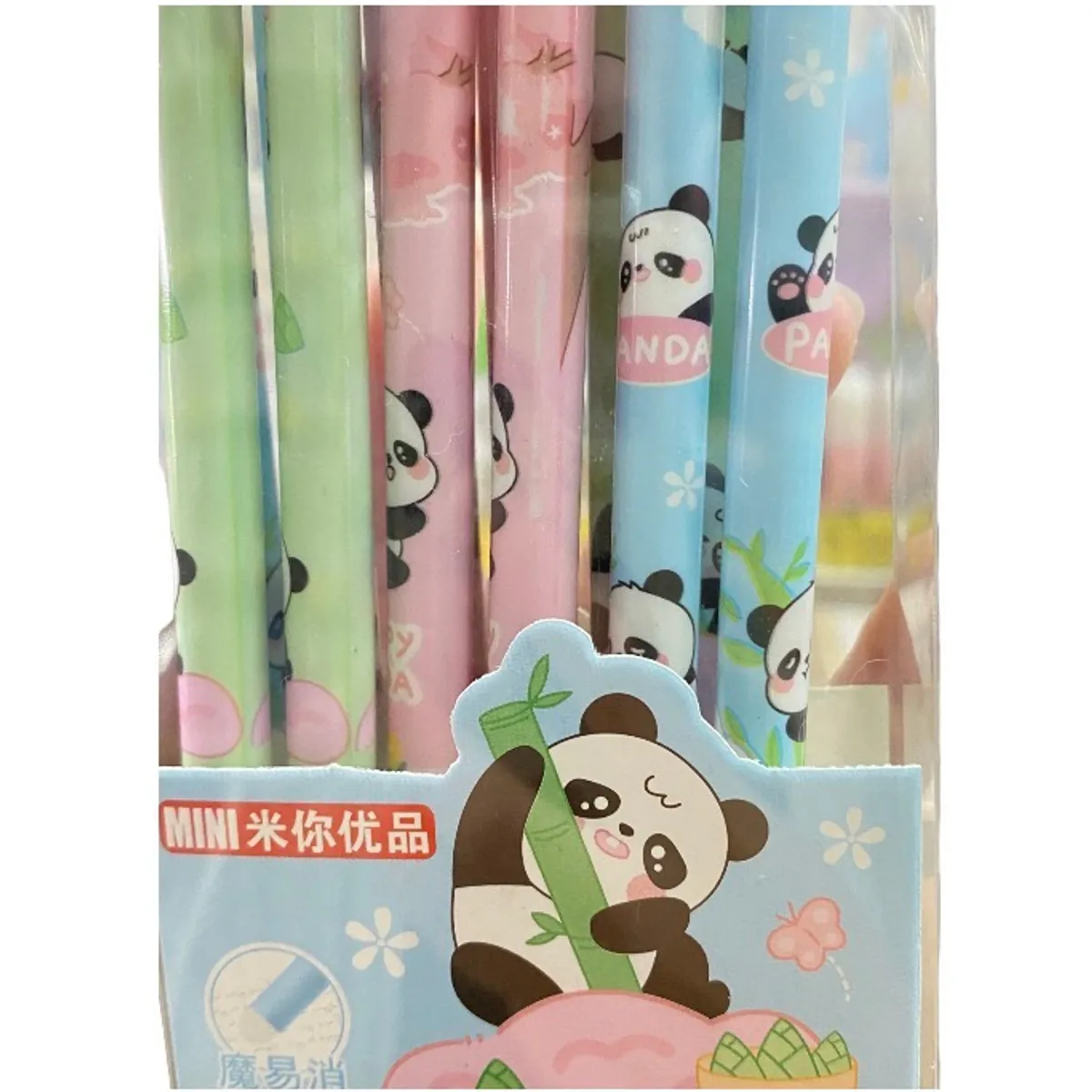 GENERICO - Lapiceros Borrables Pack 12 De Panda