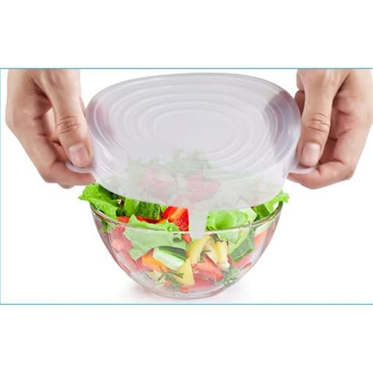 GENERICO - Juego de 6 Tapas Elásticas de Silicona Reutilizable