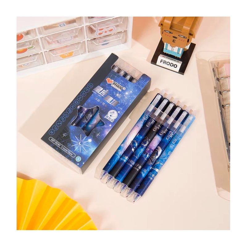 GENERICO - 12 Lápices Tinta Gel 100% Borrable 0.5 Mm Lápiz Kawaii