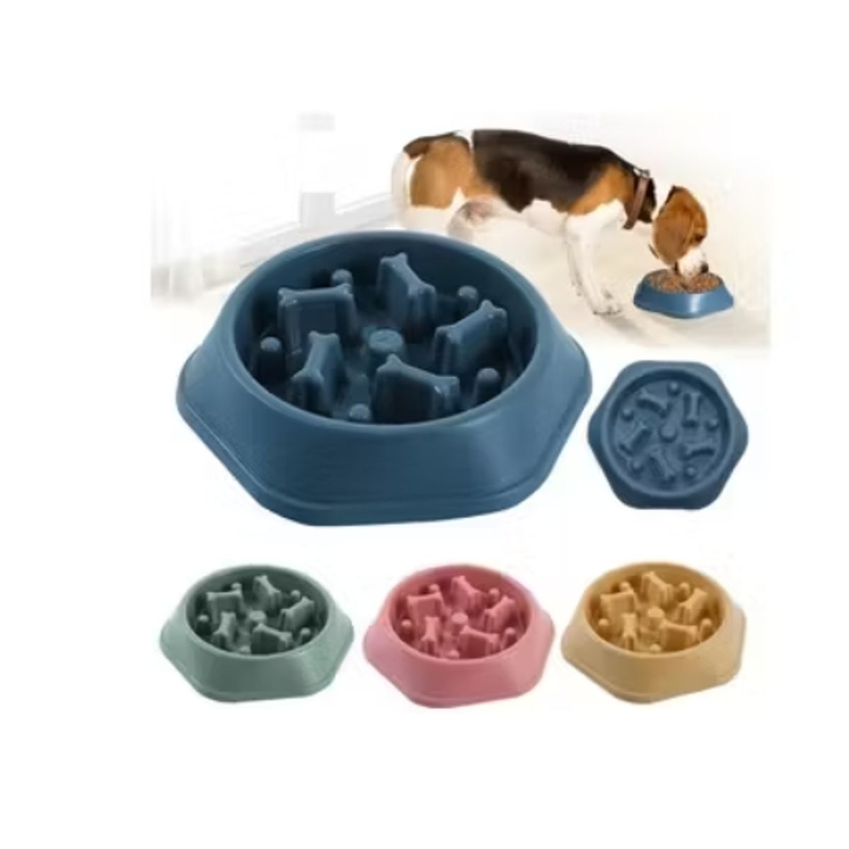 GENERICO - Plato Anti Ansiedad Anti Stress Perros Mascotas