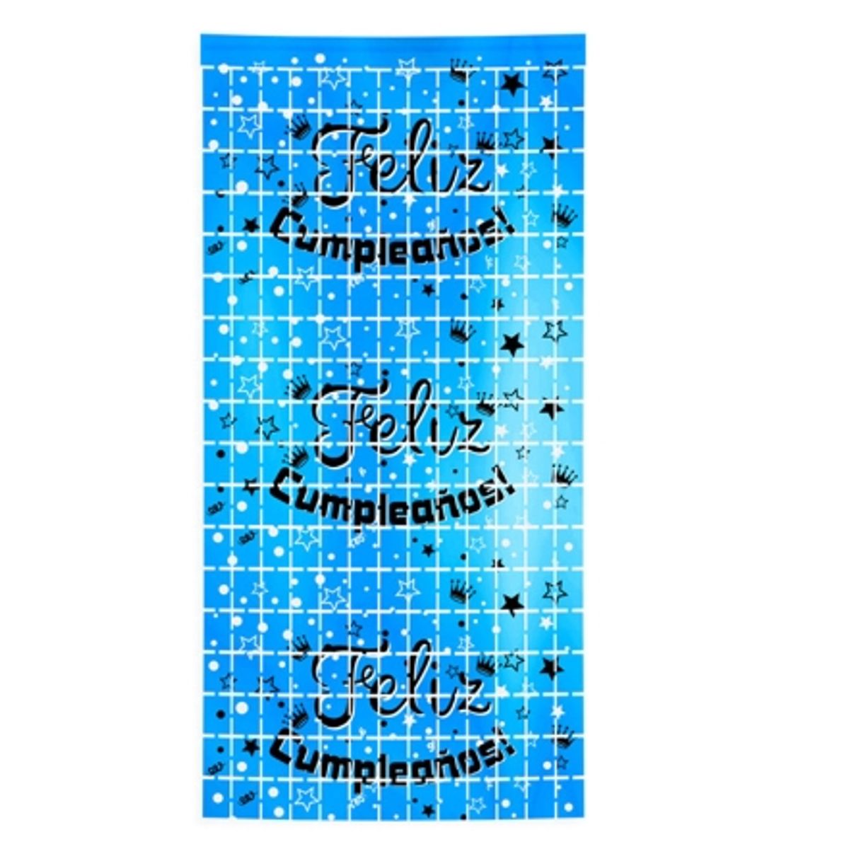 GENERICO - Mural Metálico Feliz Cumpleaños Colores 2x1 1 Unidad