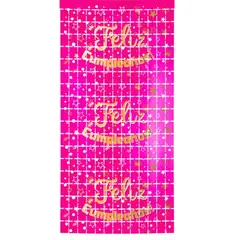 GENERICO - Mural Metálico Feliz Cumpleaños Colores 2x1 1 Unidad