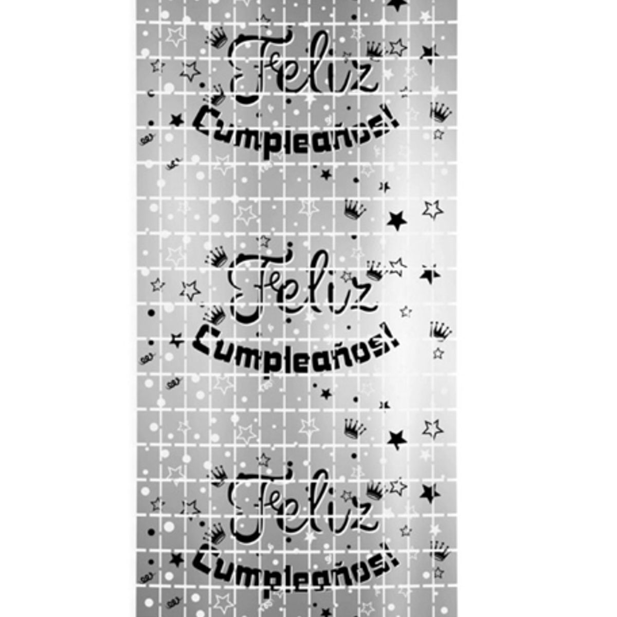 GENERICO - Mural Metálico Feliz Cumpleaños Colores 2x1 1 Unidad