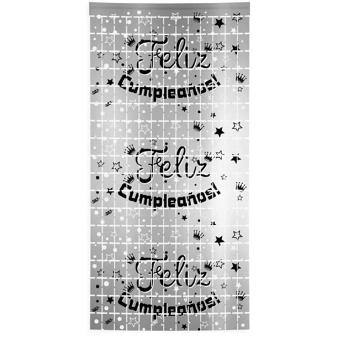 GENERICO - Mural Metálico Feliz Cumpleaños Colores 2x1 1 Unidad