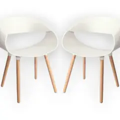 ARTIHOGAR - PACK 2 SITIAL NORDIC COLOR BLANCO